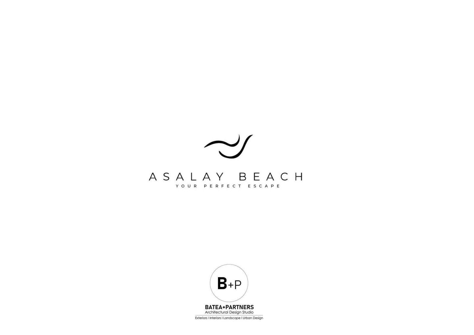 Asalay Beach presentation cover with the project logo and Batea and Partners identity.