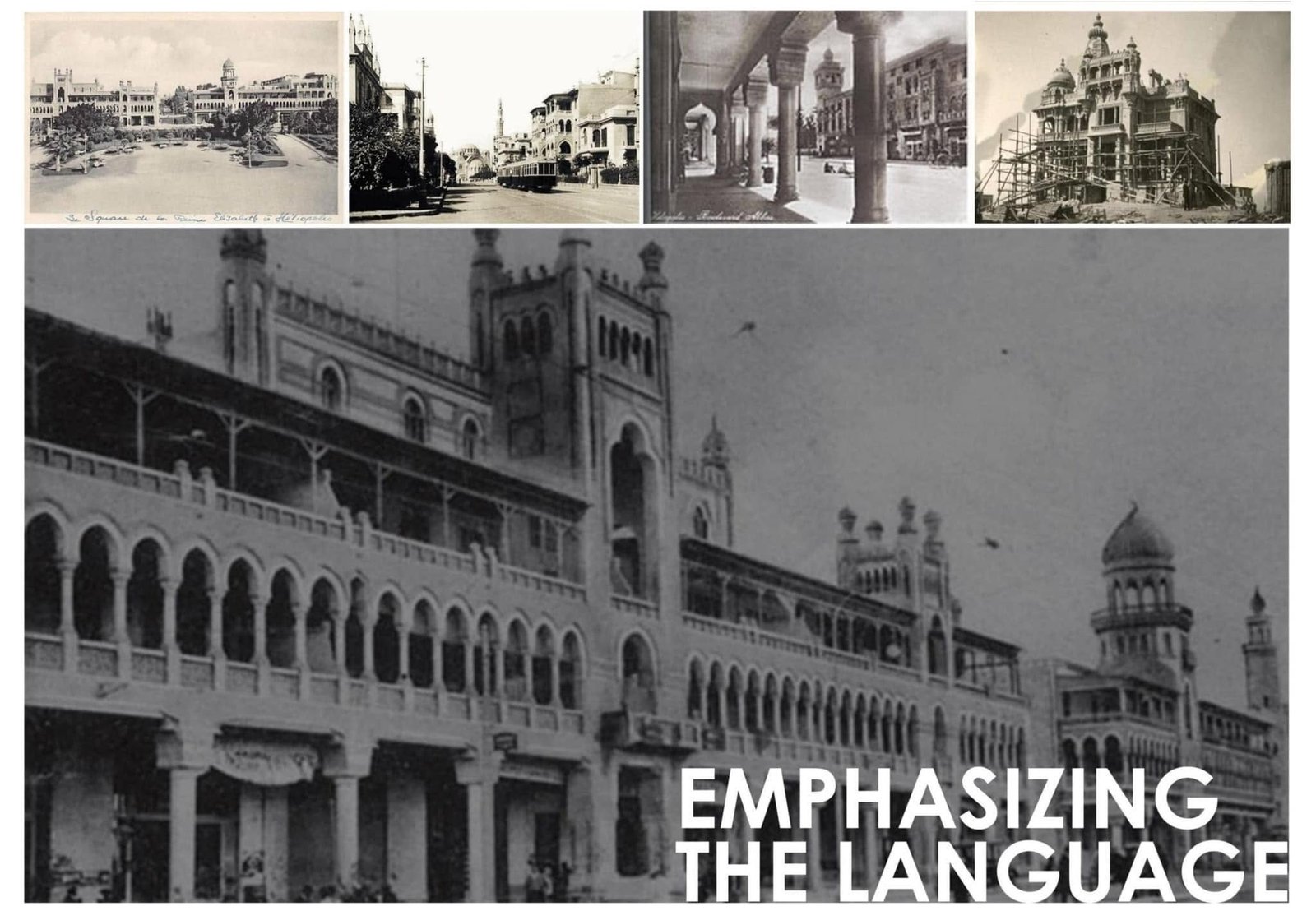 Historic building reference collage examining the architectural language of the past.